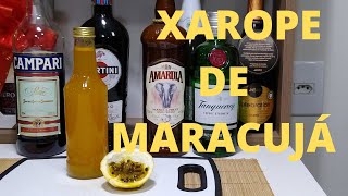 COMO FAZER XAROPE DE MARACUJÁ PARA DRINKS [upl. by Dayiz54]