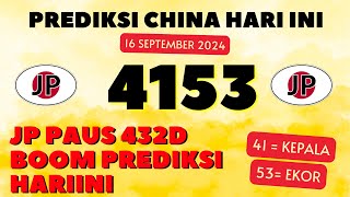 PREDIKSI CHINA 16 SEPTEMBER 2024  BOCORAN TOGEL HARI INI  RUMUS CHINA JITU [upl. by Rhee603]