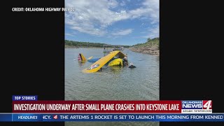 Plane crashes into Keystone Lake [upl. by Eeuqram]