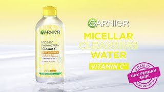 Bersihkan Debu Polusi amp Cerahkan Wajah sekaligus dengan Garnier Micellar Cleansing Water Vitamin C [upl. by Ociredef325]