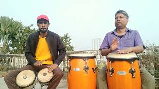 Percussion Jam  Martillo variations with Tumbao Bongo  Ushnish Acharyya Conga  Malay De Sarkar [upl. by Naryk]