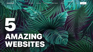 5 Inspirational Website Designs [upl. by Prasad]