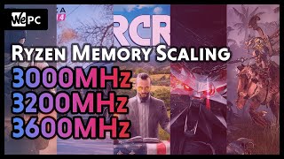 3000MHz vs 3200MHz vs 3600MHz DDR4 RAM with Ryzen 9 3900X  WePC [upl. by Dody]