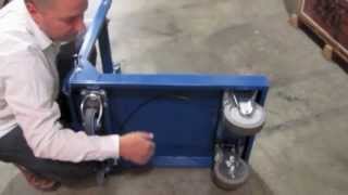 Dead Man Brake Caster and Central Locking System Demonstration [upl. by Laris750]