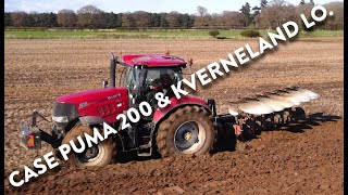 4Kᵁᴴᴰ March 2024 Case IH Puma 200 amp Kverneland LO 85 6 furrow plough ploughing inTunstall Suffolk [upl. by Burck467]