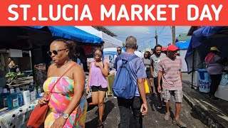 STLUCIA FLEA MARKET 2023  Best Prices  Castries [upl. by Eniloj]