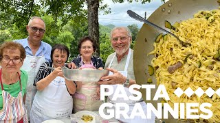 Pasta Grandpas join the Grannies in friendly pasta competition  Pasta Grannies [upl. by Ibor79]