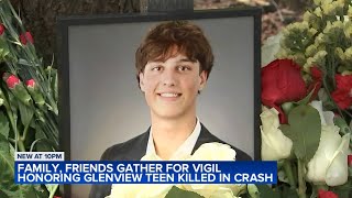 Vigil held for high school student killed in tragic Glenview crash [upl. by Eniahpets]