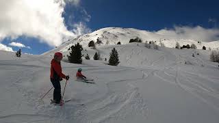 Powder Day Bliss OffPiste Adventure in Vercorins Stunning Landscape [upl. by Inahs]