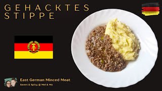 🇩🇪 Gehacktesstippe 🇩🇪 ostdeutsches Rezept mit Hackfleischsoße [upl. by Amice]