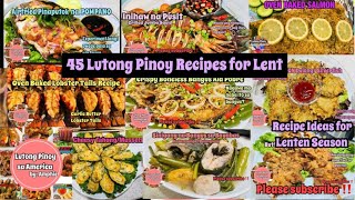 PINOY RECIPES for LENTEN SEASONBigyan ko kayo ng Ideas filipinofood lenten lentenseason lent [upl. by Etnaled111]