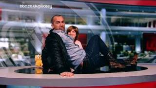 Louie Spence bursts into the newsroom  BBC Children in Need 2010 [upl. by Agata]