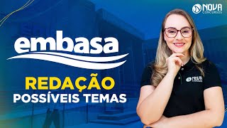 Concurso EMBASA 2022  REDAÇÃO POSSÍVEIS TEMAS [upl. by Ayojal]