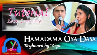 Hamadama Oya Daasa හැමදාම ඔය දෑස  Deweni Inima  SLOW Tutorial with NOTES [upl. by Eelatan351]