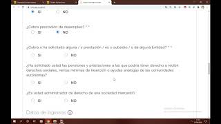 TUTORIAL PARA RELLENAR SOLICITUD DEL INGRESO MÍNIMO VITAL [upl. by Atiran303]