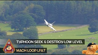 MACH LOOP HIGH G TURNING TYPHOON SEEK amp DESTROY REBEL FLIGHT LFA7 REBEL FLIGHT • NORTH WALES [upl. by Etakyram524]