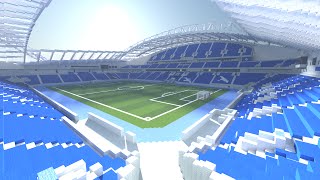 Minecraft  TIMELAPSE  Amex Arena Brighton and Hove Albion  DOWNLOAD Official [upl. by Ytirahs]