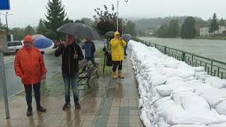 Heavy rain and flooding in southern Poland  AFP [upl. by Erdnassac]