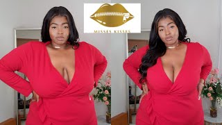 Misses Kisses Bra Review  Strapless And Backless Bra  Demo On 42G  Plus Size Bra [upl. by Inat646]