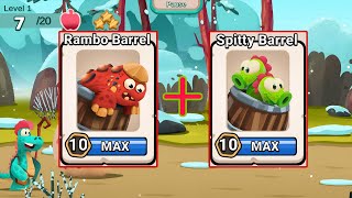 Rambo Barrel and Spitty Barrel Max Level  Dino Bash Travel Through Time [upl. by Fronia]