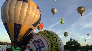 MONTGOLFIADE WARSTEIN 2016  HEIßlLUFTBALLON MORGENSTART [upl. by Noffihc]