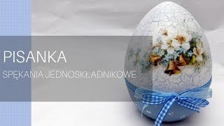 Pisanka ceramiczna ze spękaniami DIY tutorial [upl. by Tnecniv]