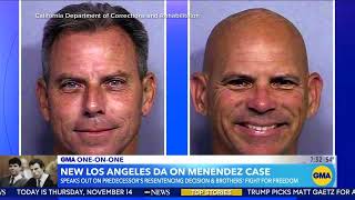 Next LA County district attorney wants to review Menendez brothers case [upl. by Ellehcit970]