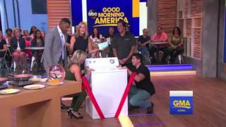 Watch Forearm Forklift Lifting Straps featured on ABCs TV show Good Morning America [upl. by Kobi]