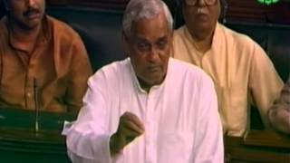 Speech during Parliamentary session on Corruption Shri Atal Bihari Vajpayee Ji [upl. by Suivatna818]