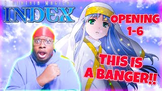 BLIND REACTION FIRST TIME REACTING TO A Certain Magical Index OPENING 16 Toaru Series [upl. by Ul]