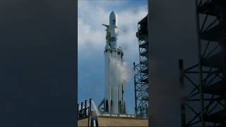 SpaceX Falcon Heavy LiftOff and Side Booster Landing10th Launch of Falcon Heavy  GOESU mission [upl. by Kalam669]