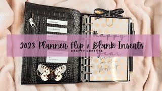 2023 Planner Flip  Planning System in my Personal Luxe Black Croc Moterm [upl. by Aneled12]