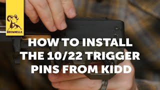 Quick Tip How To Install The 1022 Trigger Pins From KIDD [upl. by Airahs]