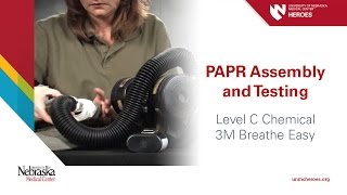 PAPR Assembly and Testing  Level C Chemical 3M Breathe Easy [upl. by Nitsid]