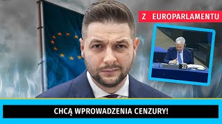 Chcą wprowadzić cenzurę Patryk Jaki z Europarlamentu🔥 [upl. by Uphemia686]