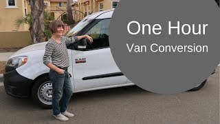 One hour van conversion with Wayfarer Vans Kit [upl. by Sheffield]