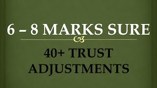 CHARITABLE TRUST  TRUST REVISION  TRUST ADJUSTMENTS  TRUST PRACTICALS  CA FINAL  CMA FINAL [upl. by Enirhtak]