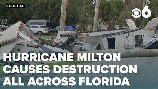 Hurricane Milton wreaks havoc across the state of Florida [upl. by Elokin65]