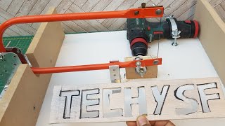 AMAZING IDEAS TO COMPLETE YOUR PROJECTS  MAKING A SCROLL SAW MACHINE [upl. by Jaquiss]