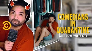 Rizal van Geyzel Does StandUp Live From The Closet  Comedians In Quarantine [upl. by Adle]