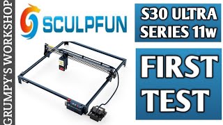 FIRST TEST Sculpfun S30 Ultra Series 11w laser engraver sculpfun laserengraver sculpfuns30ultra [upl. by Neral]