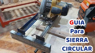 Fabricación de guia para sierra circular [upl. by Maurizia981]