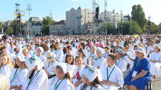 Budapest  louverture du Congrès Eucharistique International [upl. by Ahseal895]