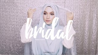 Wedding Hijab Tutorial Syrian Style with Headband [upl. by Ahseral948]