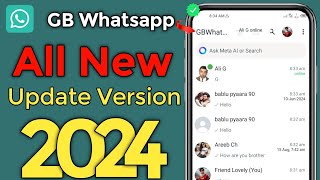 GB Whatsapp All New Version Update 2024  GB Whatsapp Update Kaise Kare New Version 2024 [upl. by Nylemaj691]