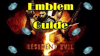 Resident Evil 5  ALL BSAA EMBLEMS LOCATION GUIDE [upl. by Xavier]