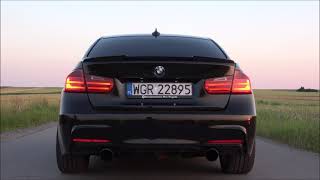 BMW 320d F30  Straight Pipe Exhaust Sound [upl. by Adamski]