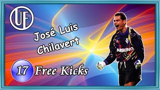 José Luis Chilavert 17 Free Kicks HD [upl. by Itnava634]