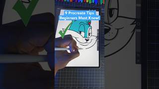 9 Procreate Tips YOU Must Know 🤯  Beginners art digitalart shorts [upl. by Airdnat171]