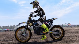 GoPro  One Lap at Matterley Basin  Husqvarna TC125 2Stroke  Motocross of Nations [upl. by Anaujat]